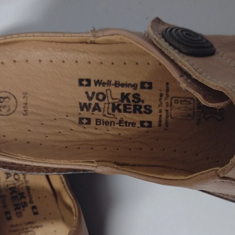 Tan Leather Mules Comfortable Clogs - Picture 2 of 9